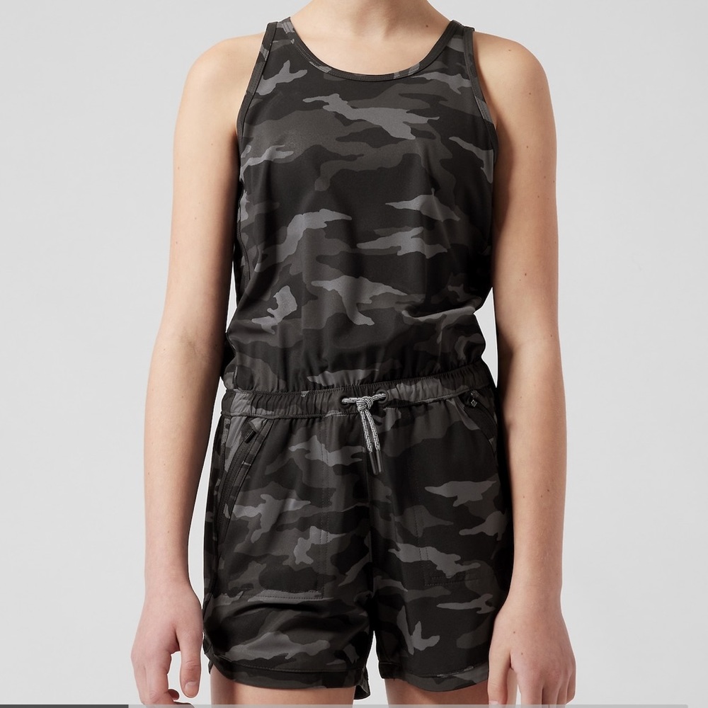 Athleta Girl On the Go Romper - Never Worn! (Camo)